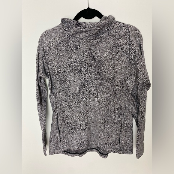 Lululemon Ready To Rulu Hoodie in Luon Spray Jacquard White Black Size 8 - Picture 10 of 16